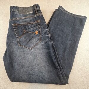 Rocawear Jeans Raw Indigo Denim Original Fit Hip Hop Y2K Streetwear Men's 36x31